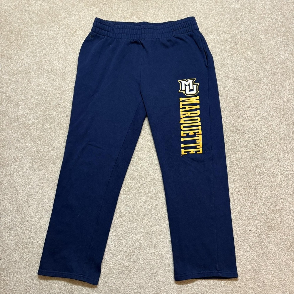 Marquette Golden Eagles Sweatpants‎ Mens Large Blue NCAA Basketball Colosseum